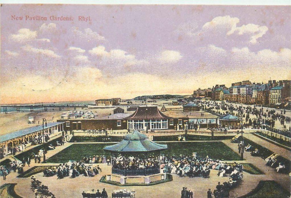 701-459-019 Rhyl New Pavilion Gardens, Verzamelen, Ansichtkaarten | Buitenland, Engeland, Voor 1920, Verzenden