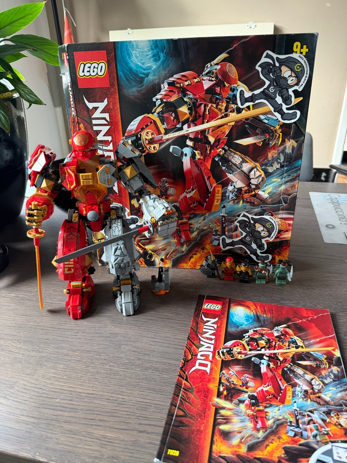 LEGO Ninjago Vuursteen robot 71720 100% compleet, Lego, Inclusief accessoires, Ophalen of Verzenden, Zo goed als nieuw