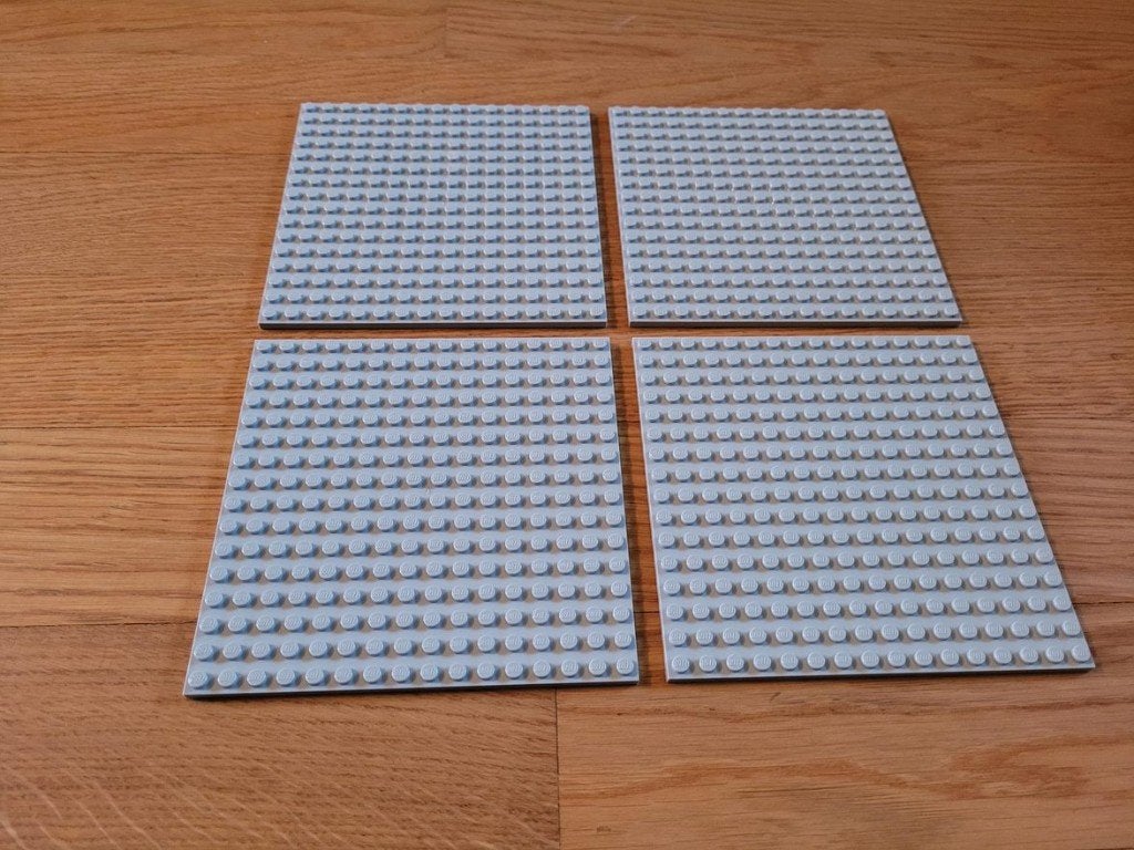 Partij N700=4x Nieuwe dikke Lego platen 16x16