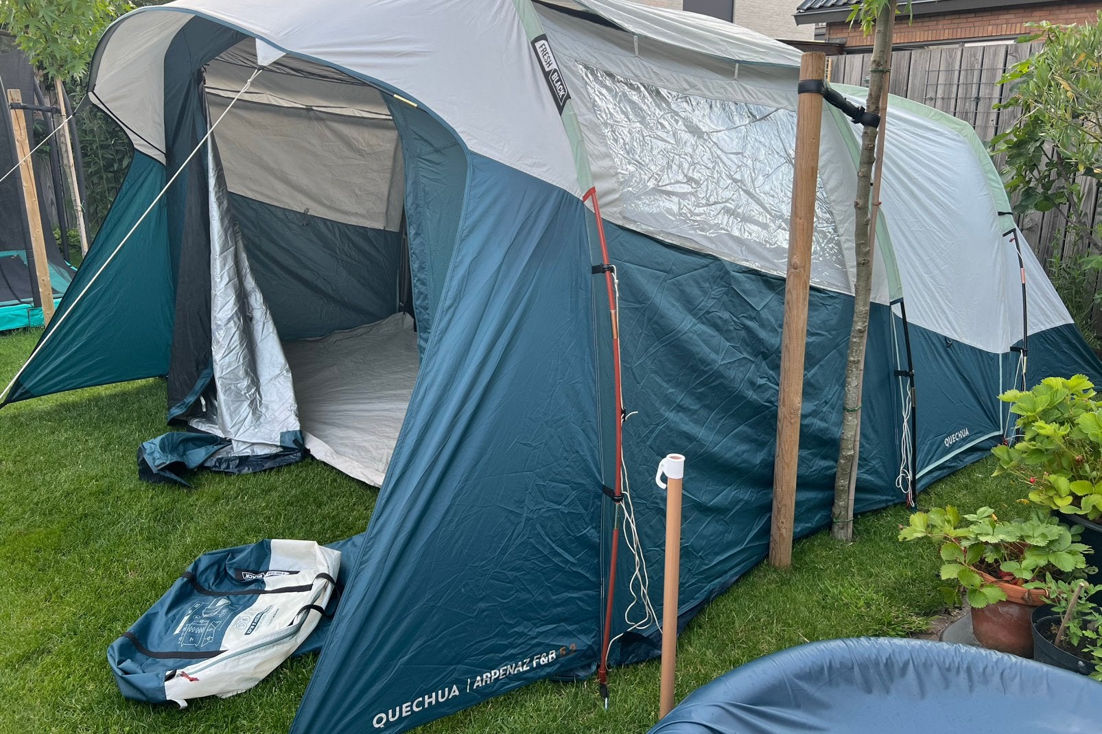 Decathlon quechua arpenaz 5.2 fresh & black tent, Ophalen, Gebruikt, Tot en met 5