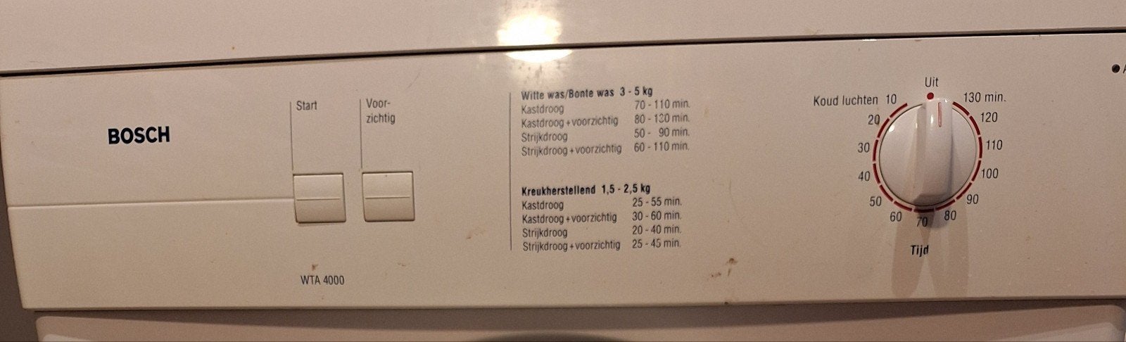 Bosch WTA 4000 Wasdroger - Betrouwbaar en Functioneel, Ophalen, Gebruikt, Luchtafvoer, 4 tot 6 kg