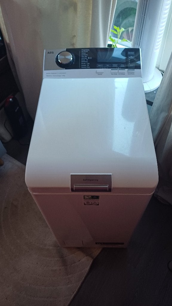 AEG Wasmachine bovenlader, Witgoed en Apparatuur, Wasmachines, Ophalen, 1200 tot 1600 toeren, Gebruikt, 4 tot 6 kg