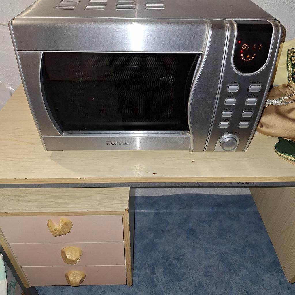 Nette Clatronic Combimagnetron - bezorging mogelijk, Witgoed en Apparatuur, Magnetrons, Combimagnetron, Gebruikt, Grill, Ophalen of Verzenden