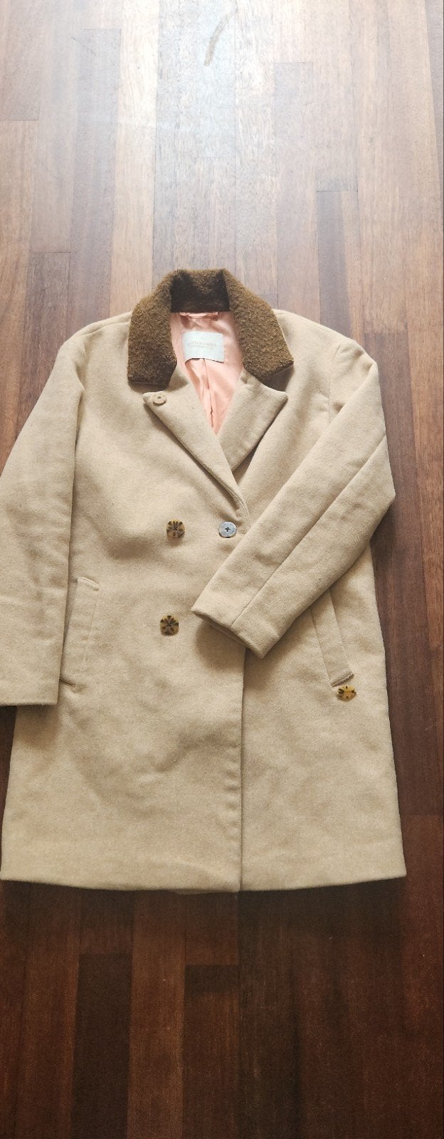 Scotch & Soda wollen jas met teddy kraag, Ophalen of Verzenden, Gebruikt