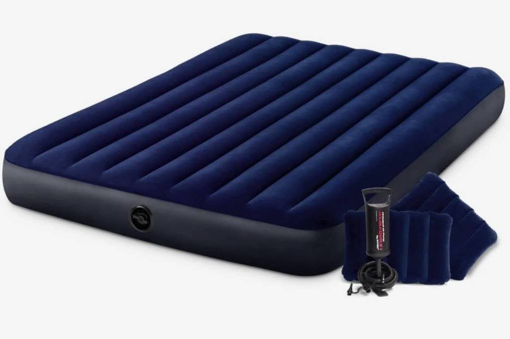Intex 2-Persoons Luchtbed 152x203 cm – Air Mattress met Pomp, Ophalen, Gebruikt, 2-persoons
