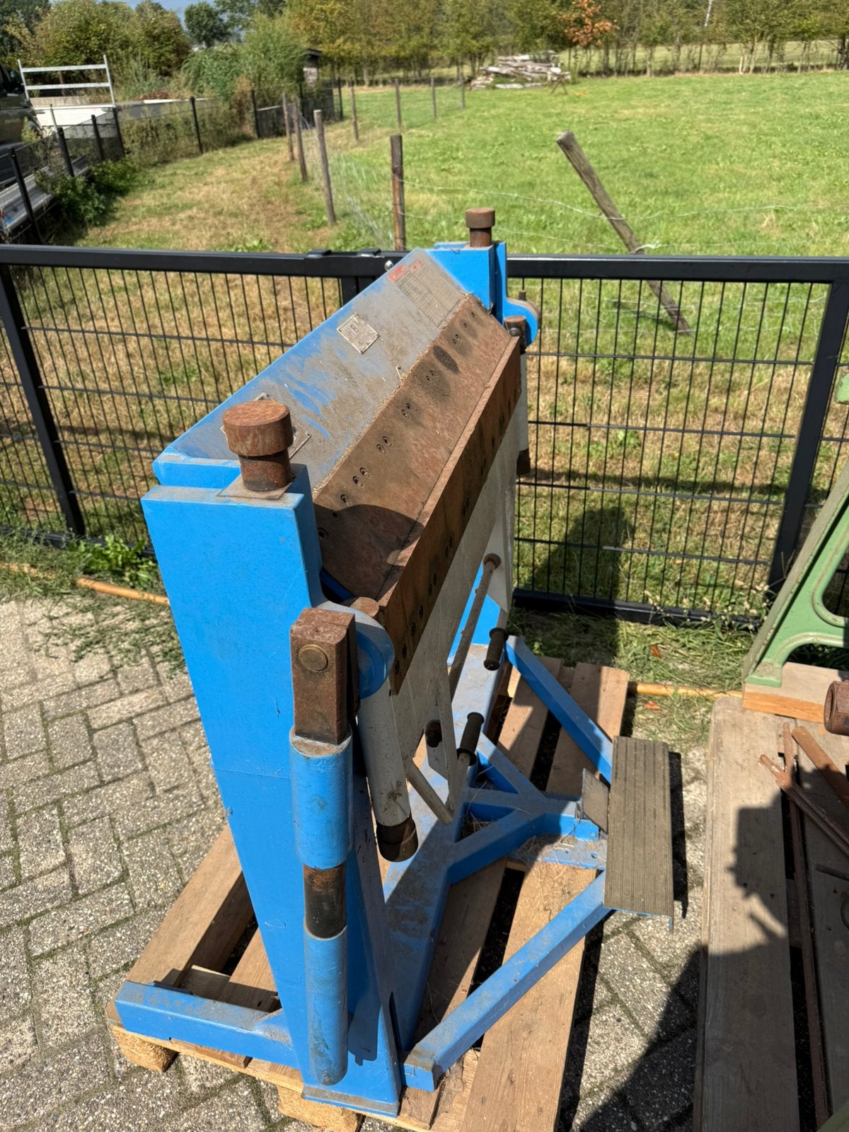 hbm wh06 hand folding machine, Ophalen, Gebruikt