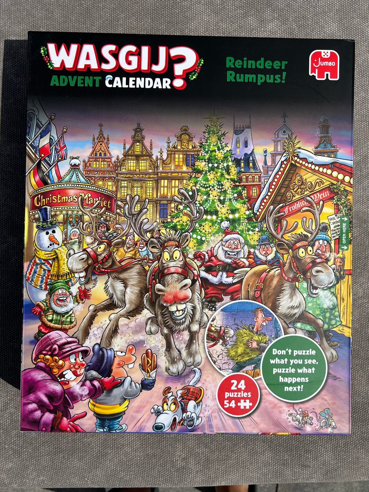 Wasgij adventkalender, Ophalen of Verzenden, 500 t/m 1500 stukjes, Gebruikt