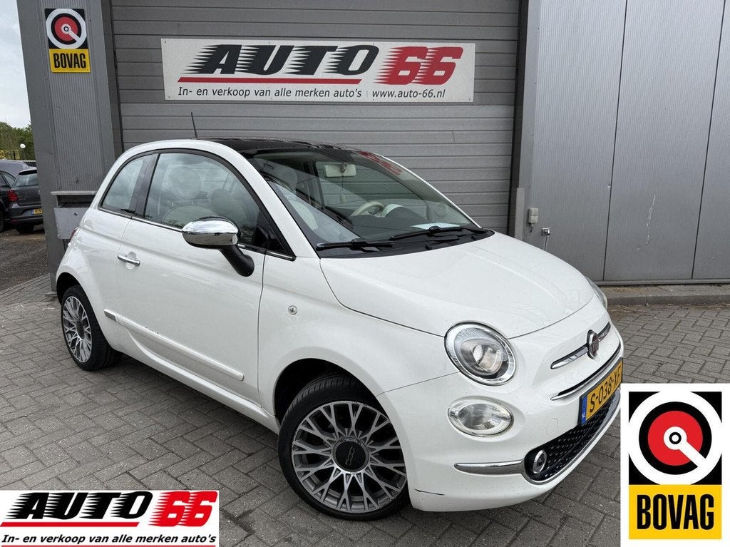 Fiat 500 1.2 Lounge APK tot 08-2027, Voorwielaandrijving, Stof, Gebruikt, 4 cilinders