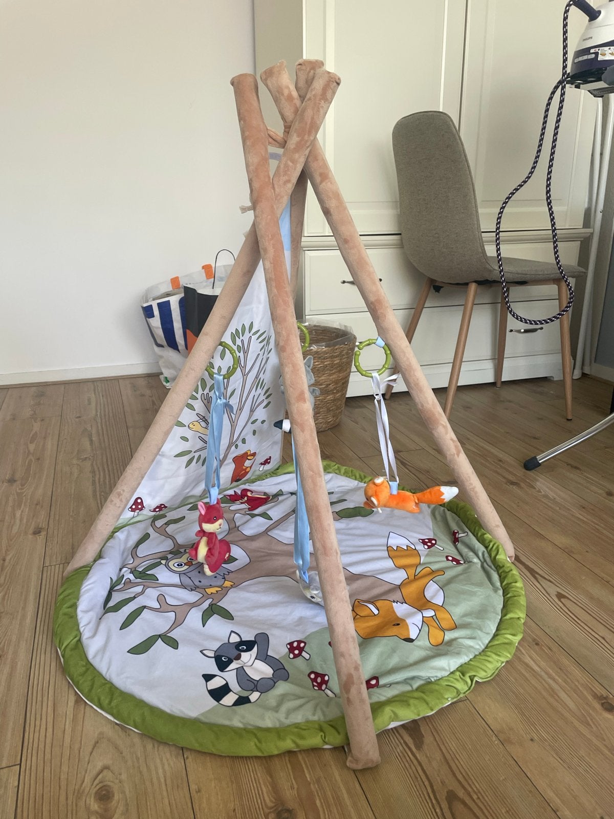 Lupilu Baby Activity Teepee - Speelkleed met Tent, Ophalen, Zo goed als nieuw, Speelkleed, Met geluid