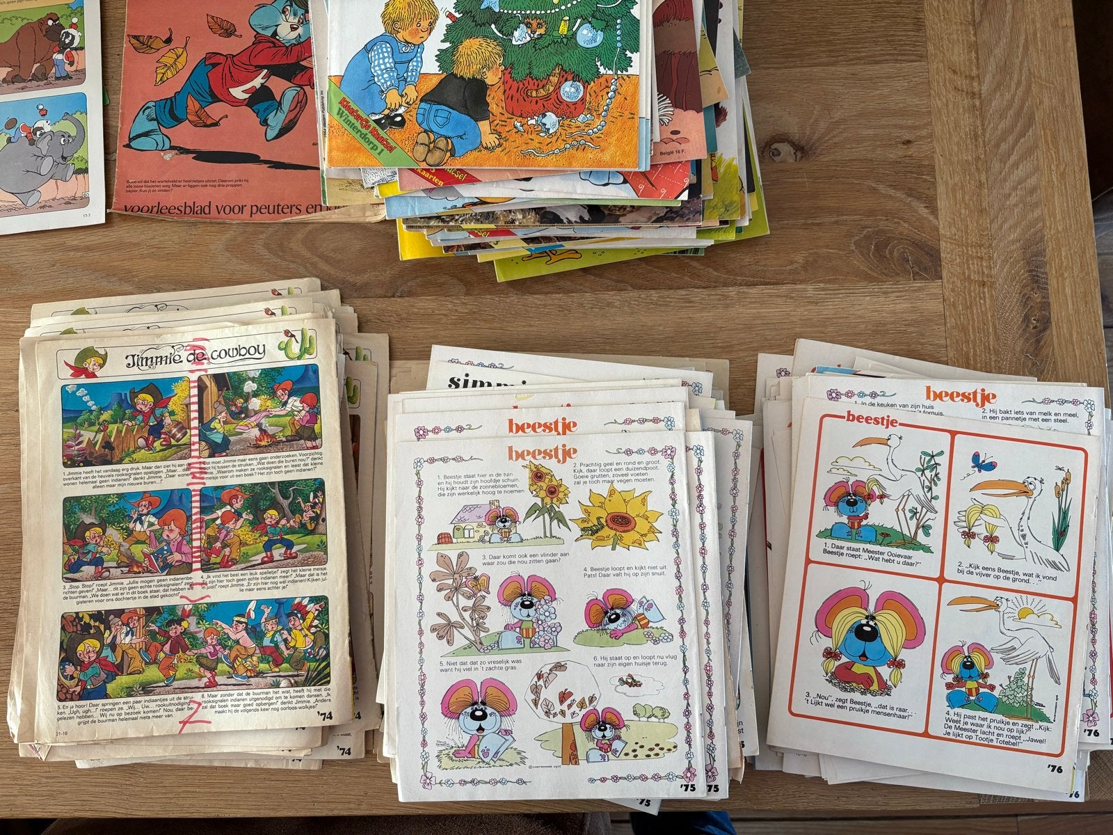Bobo's uit 1974, 1975 en 1976 - Vintage kinderbladen, Ophalen, Gelezen, Fictie algemeen