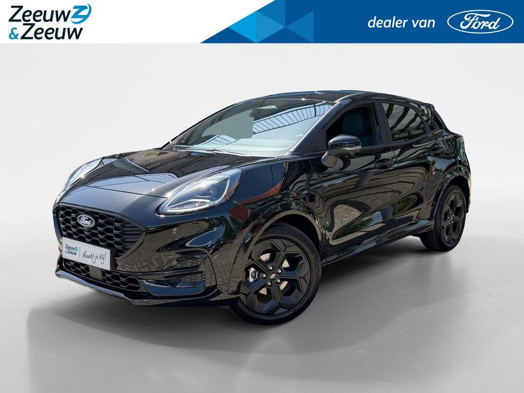 Ford Puma 1.0 EcoBoost Hybrid BlueCruise Edition | 5000,- Vo, Auto's, 12 maanden, Puma, Euro 6, Leder en Stof