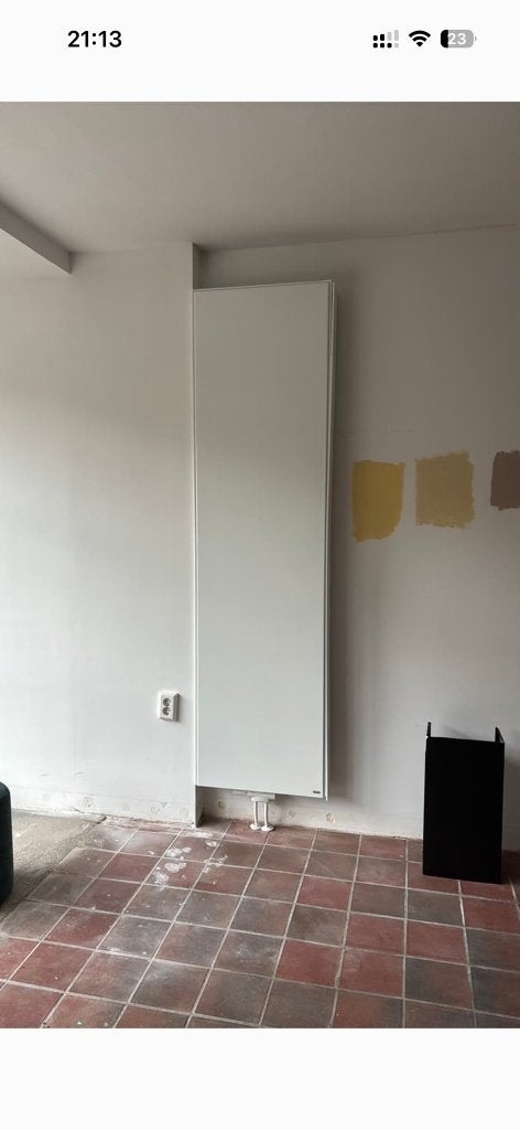 Vasco Niva N2L1 verticale designradiator wit 220x60, Ophalen, Gebruikt, Radiator, 60 tot 150 cm