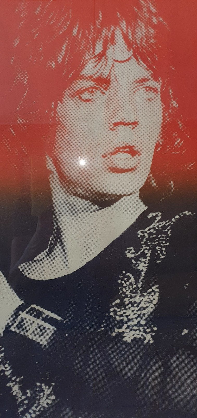 Mooie plaat van Mick Jager Rolling Stones, Met lijst, Deurposter of groter, Ophalen of Verzenden, Zo goed als nieuw