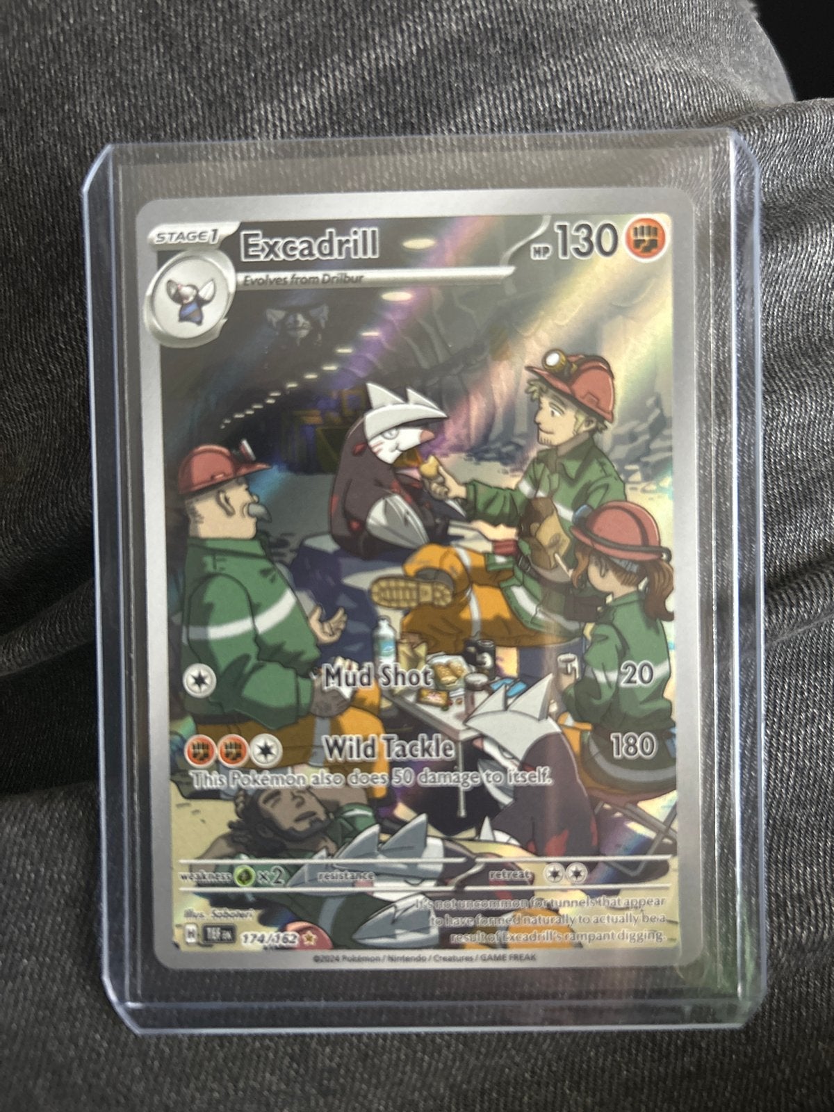 Pokémon TCG Excadrill 174/162 Full Art Foil, Ophalen, Zo goed als nieuw, Losse kaart, Foil