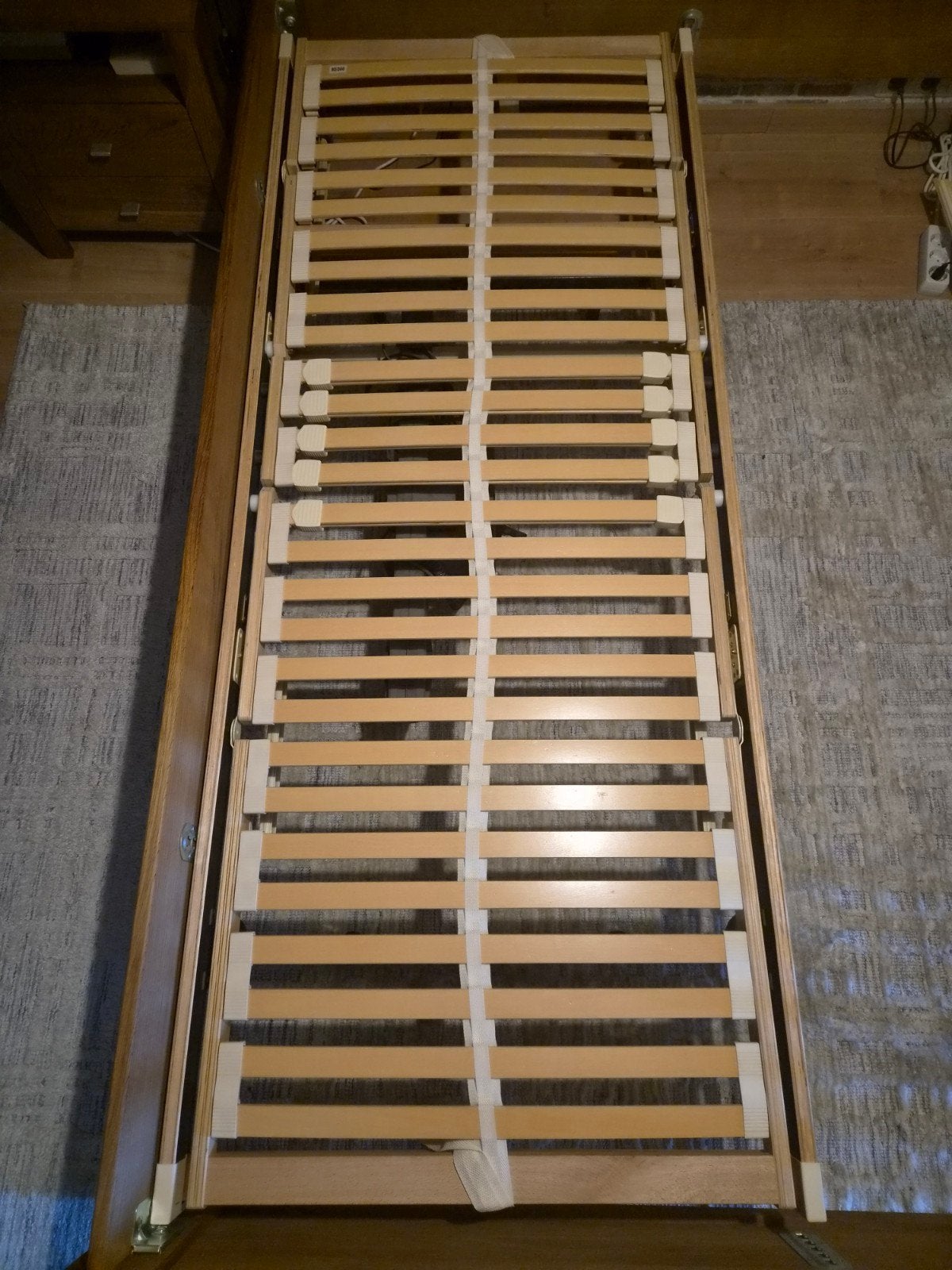 2 Verstelbare lattenbodems 80x200 cm, Huis en Inrichting, Ophalen, Verstelbaar, Zo goed als nieuw, 80 cm