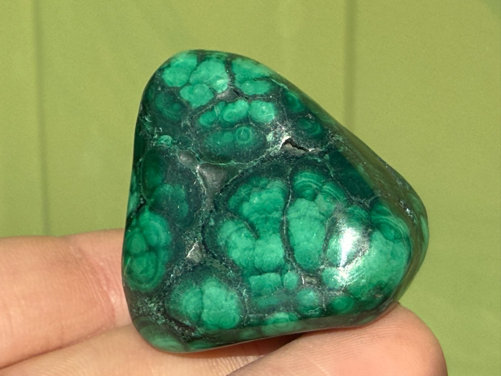 Nr 63 Malachiet vrijevorm mineralen, Ophalen of Verzenden, Mineraal