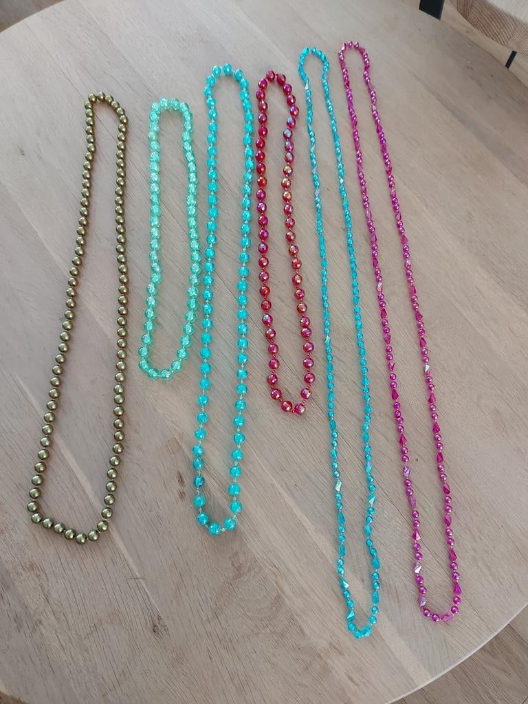 Mooi lange kettingen kralenketting, Sieraden, Tassen en Uiterlijk, Kindersieraden, Nieuw, Ketting, Ophalen of Verzenden