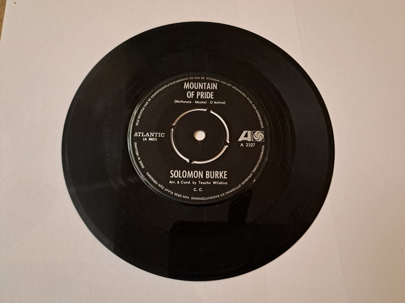 Solomon Burke - I Feel A Sin Coming On / Mountain Of Pride, Gebruikt, 7 inch, Ophalen of Verzenden, EP