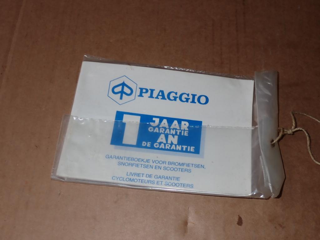Piaggio Vespa Ciao Bravo Si Garantie Boekje, Verzenden