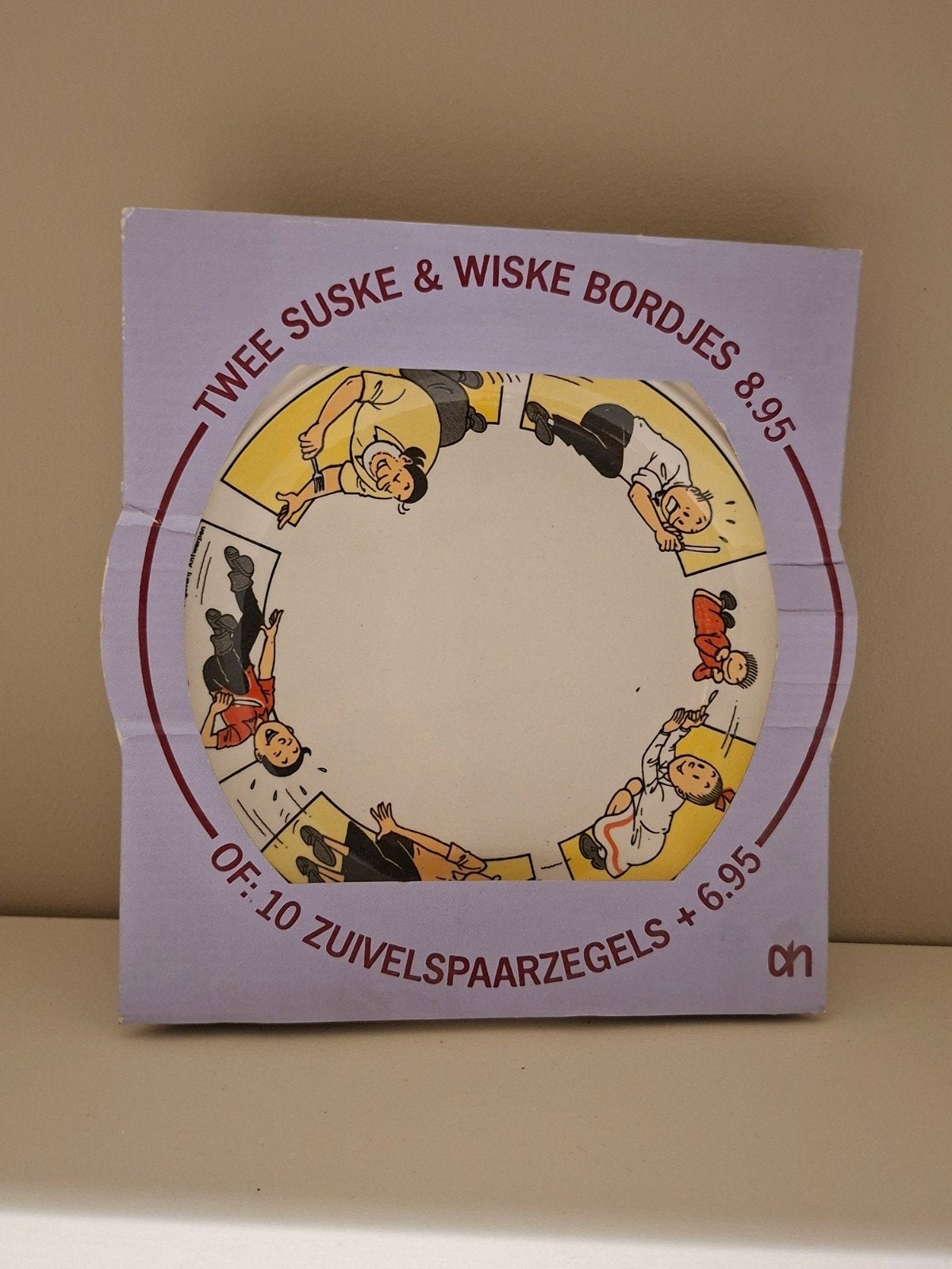 Suske en wiske 2 bordjes A.H, Ophalen of Verzenden, Suske en Wiske, Zo goed als nieuw, Gebruiksvoorwerp