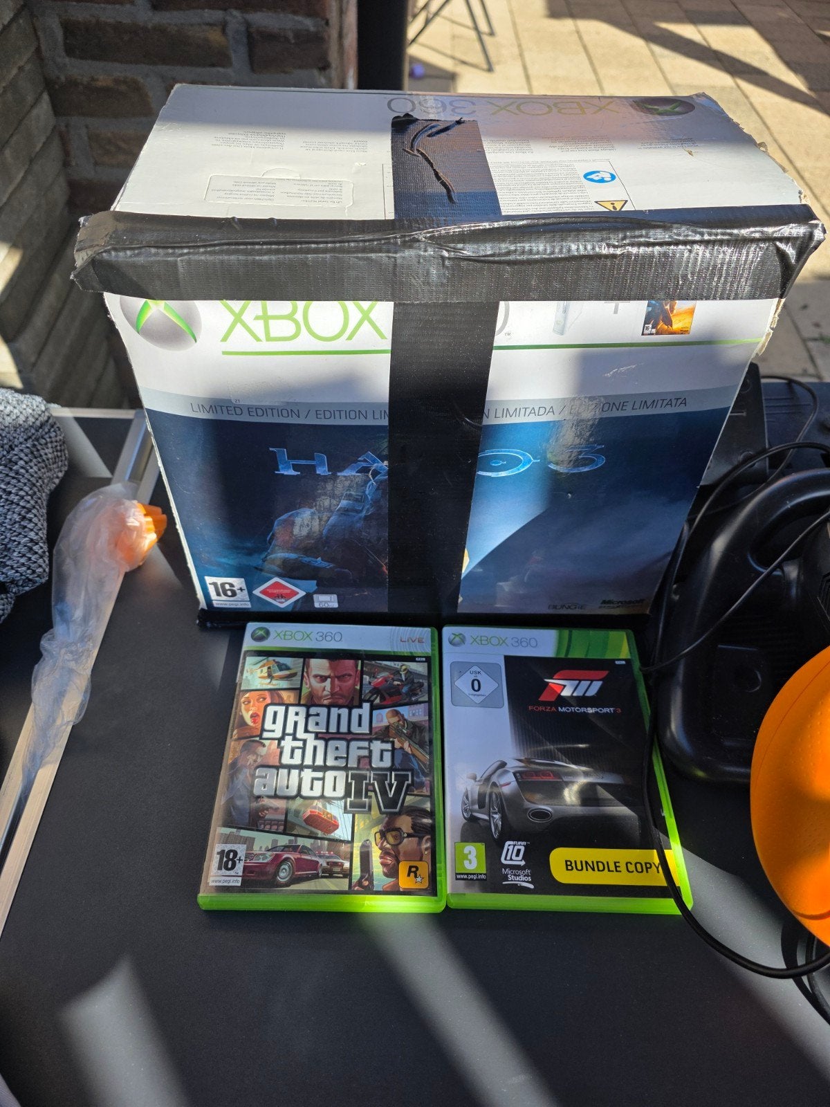 Xbox 360 met 2 games, compleet en werkend, Ophalen