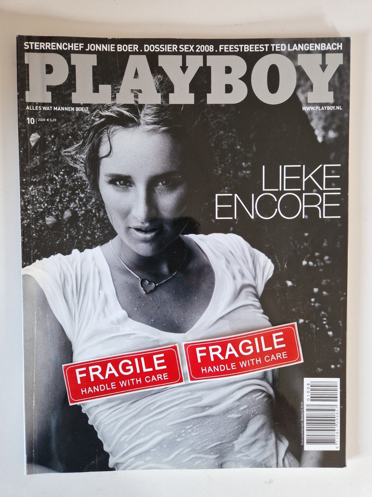 Playboy Magazine - Oktober 2008 - Lieke van Lexmond, Ophalen of Verzenden, Gelezen, Overige typen
