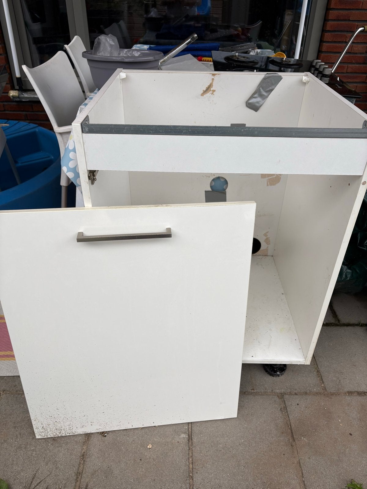Keuken onderkast met deur - Wit, Ophalen, Gebruikt, Wit