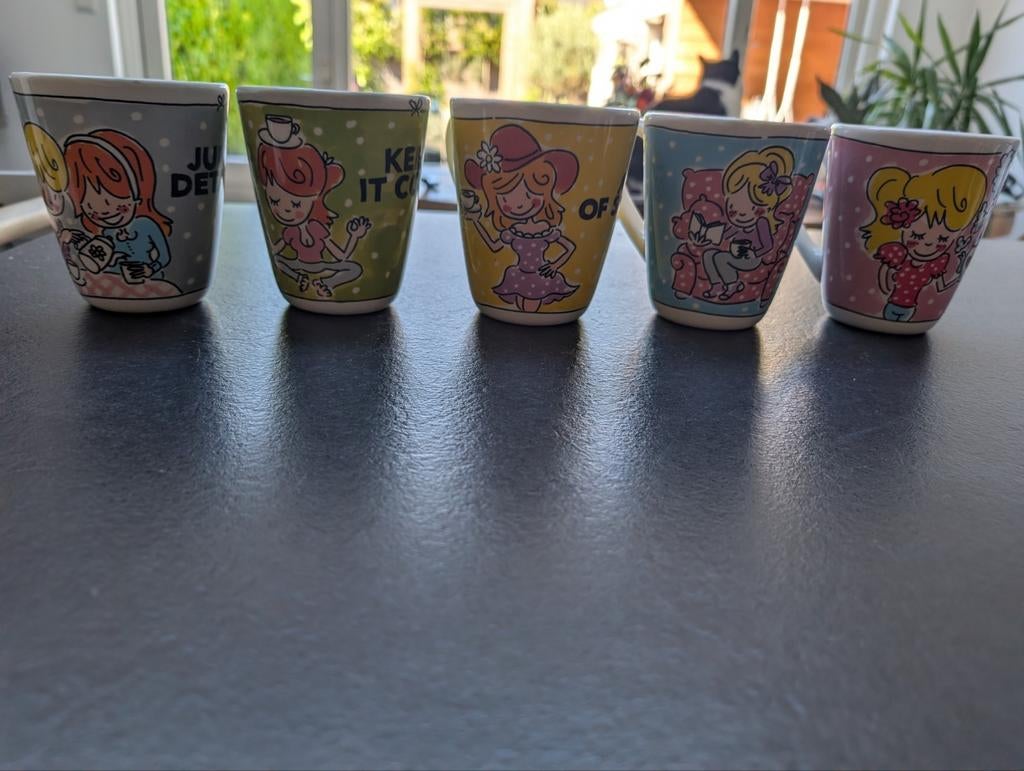 5x A cup of blond mokken Blond Amsterdam, Ophalen, Aardewerk