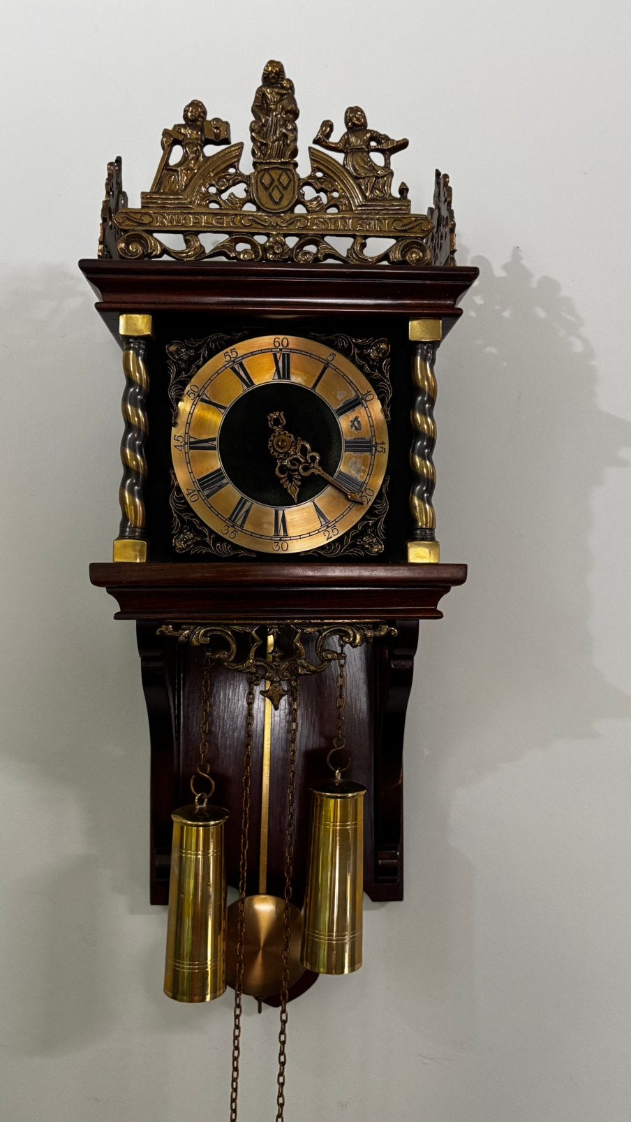 Klassieke Zaanse Wandklok (Warmink / WUBA stijl) – Werkend, Ophalen of Verzenden