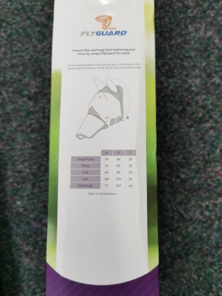 Shires vliegenmasker 6675 paars en groen meedere maten, Eu, Ophalen of Verzenden, Shires, Eu