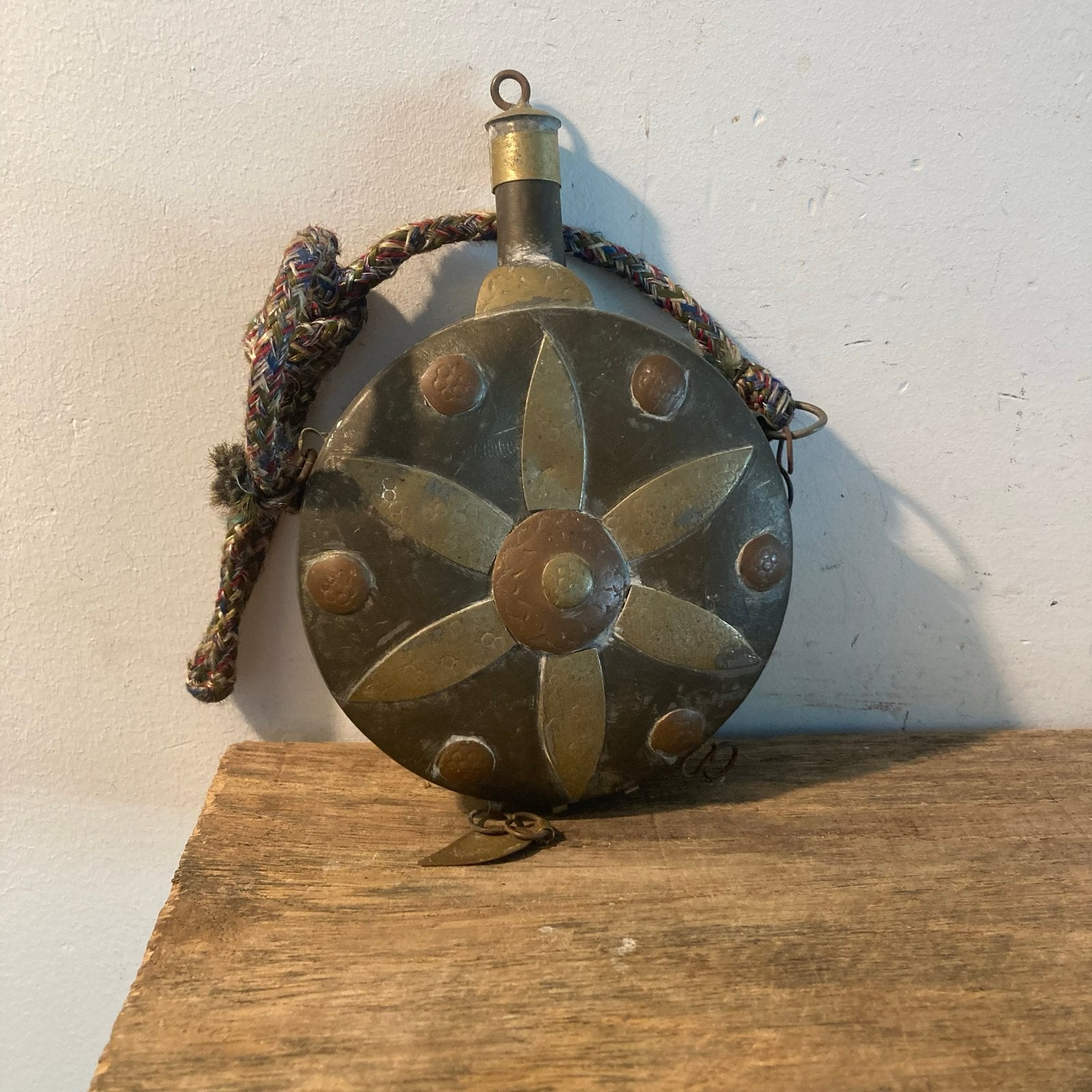 Antieke Koperen Kruithoorn - 18e/19e Eeuw, Antiek en Kunst, Ophalen of Verzenden