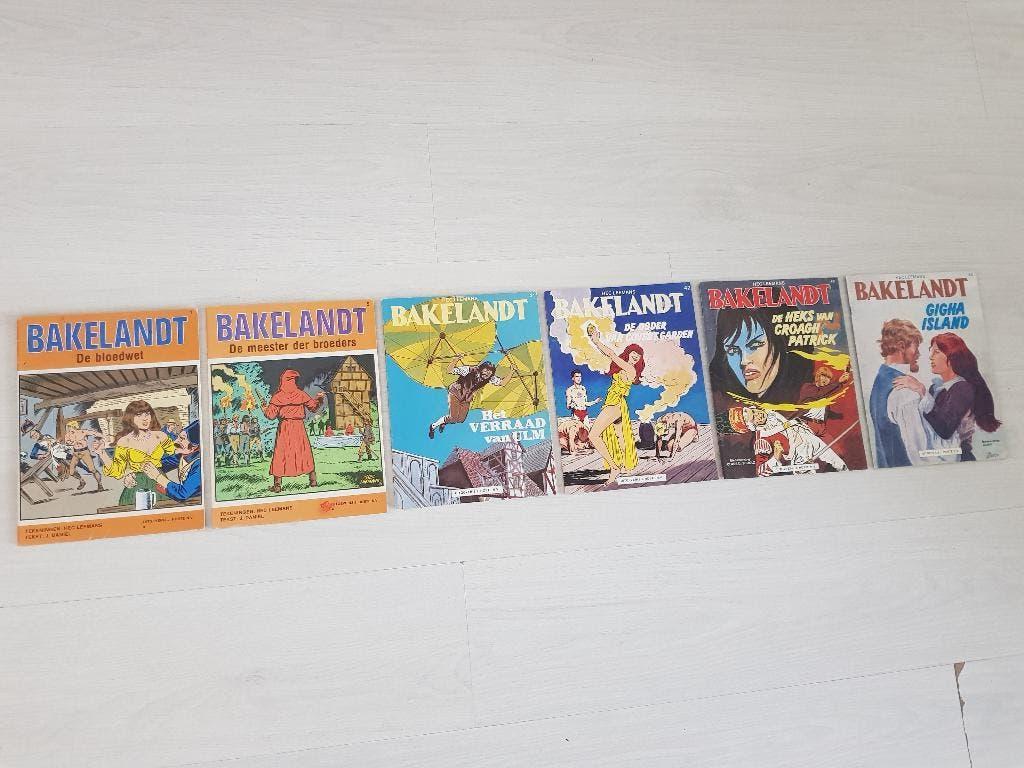 6 x Bakelandt, Boeken, Meerdere stripboeken, Ophalen of Verzenden, Gelezen, H. Leemans,  D. Jansens