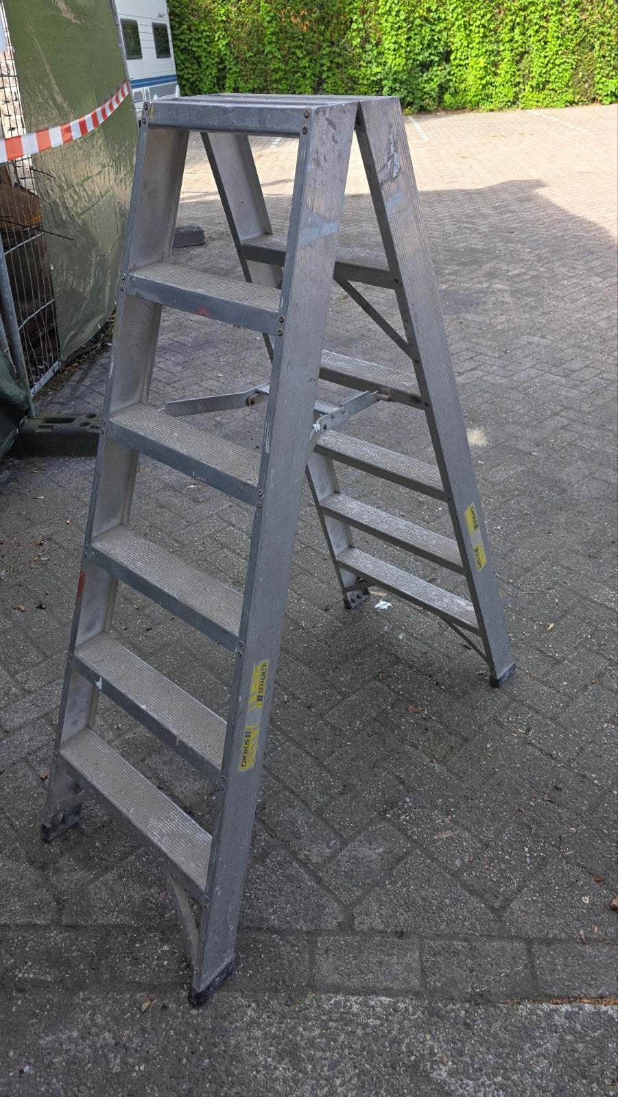 Stevige aluminium trap, zeer goed nog, Ophalen, Zo goed als nieuw, Trap, Minder dan 2 meter
