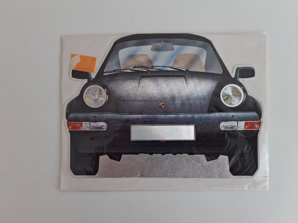 Rare Vintage Herlitz Die-Cut Porsche 964 Carrera Card – NOS, Ophalen of Verzenden, Nieuw, Auto's