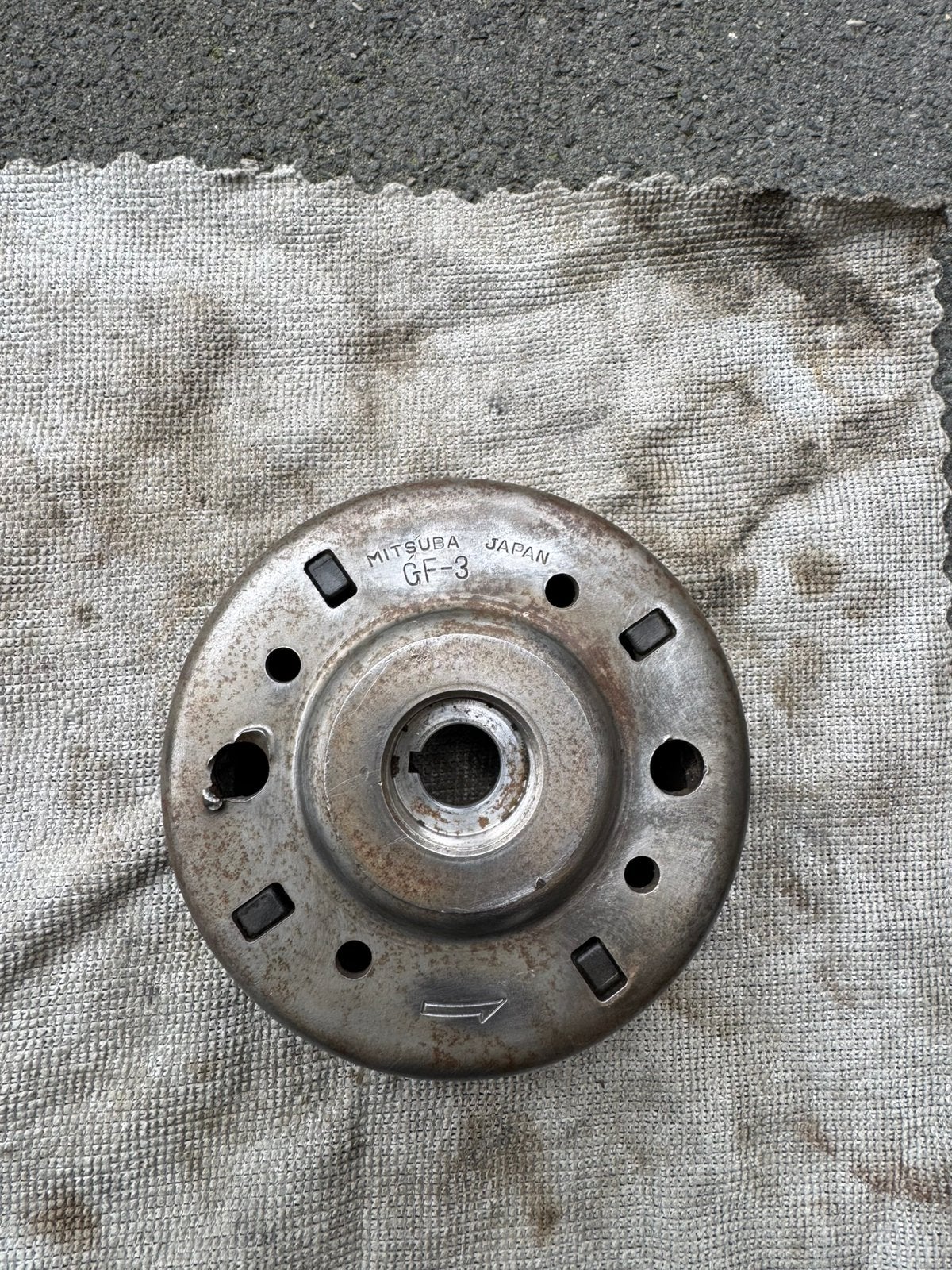 Honda MT vliegwiel, Ophalen, Gebruikt, Blok