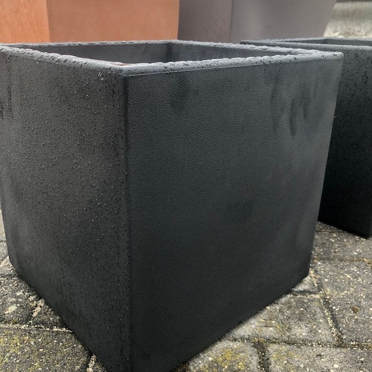 bloembak * Plantenbak * bloempot * zwart kunststof, 25 tot 40 cm, Kunststof, Vierkant, Nieuw