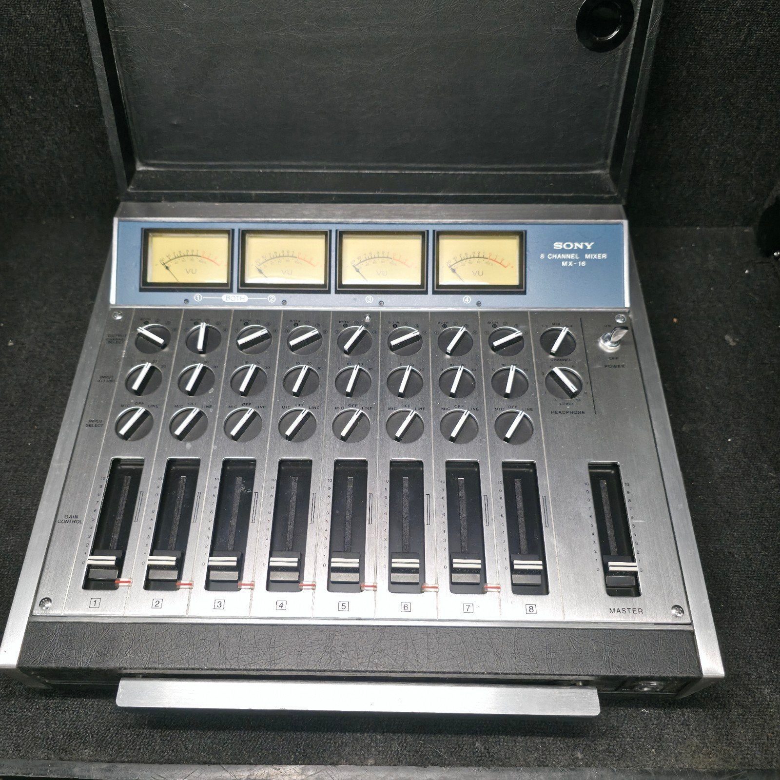 SONY MX-16   nostalgische mixer / mengpaneel, Ophalen of Verzenden, Minder dan 60 watt, Front, Rear of Stereo speakers, Sony