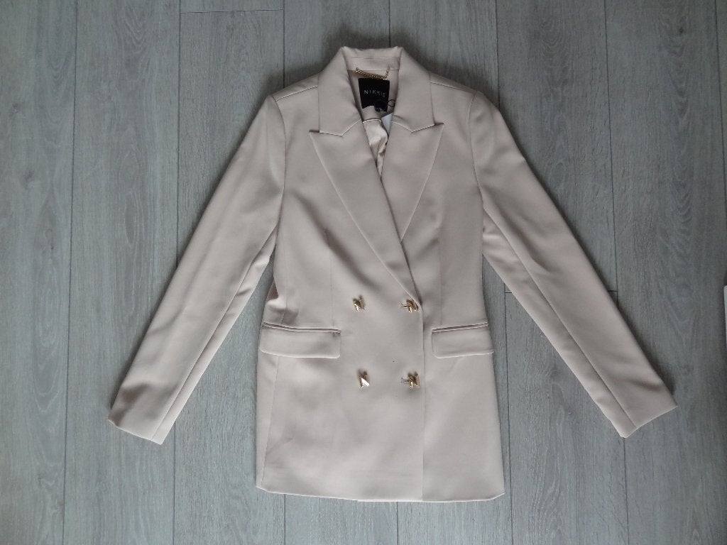 NIEUW! Nikkie Famke Blazer Maat 34 >Snelle Verzending!<, Beige, Nieuw, Ophalen of Verzenden, Nikkie