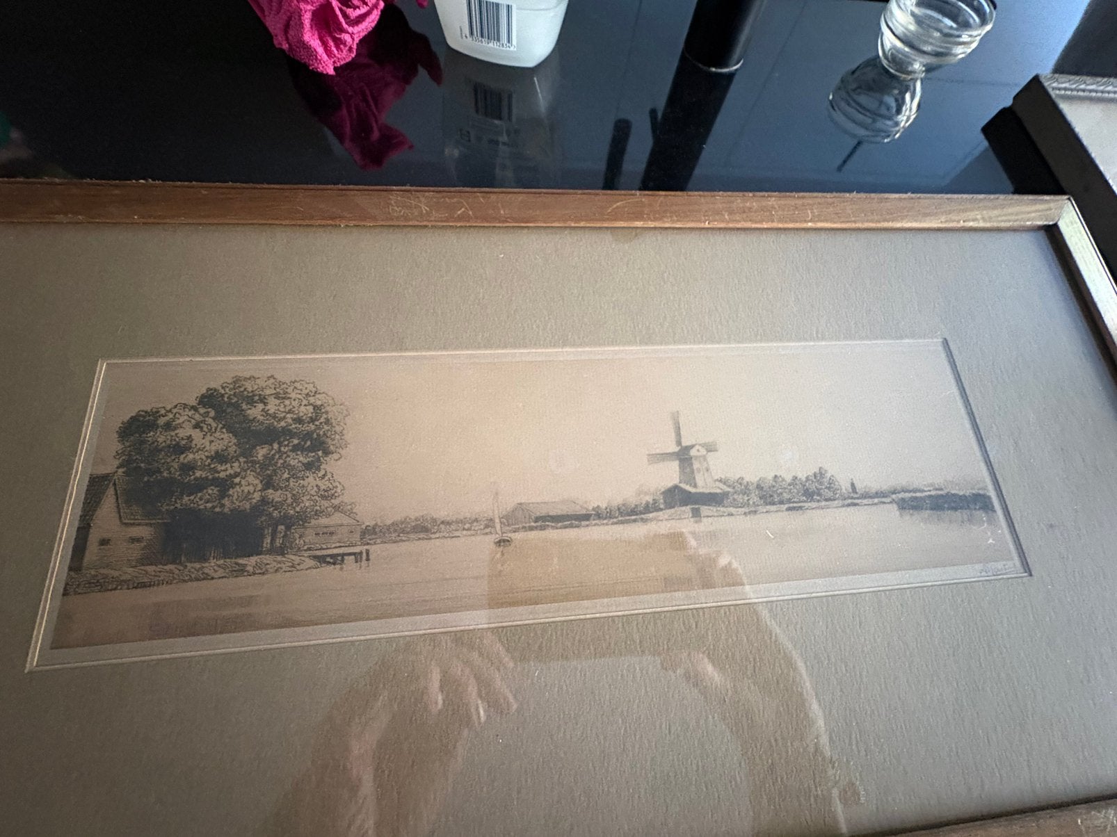 Pentekening Harting gesigneerd, Ophalen, Tekening, Pentekening, Handgemaakt