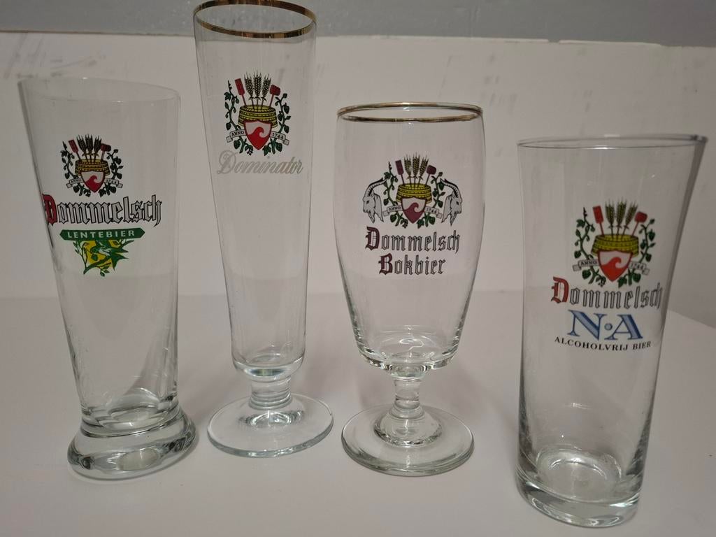 Dommelsch bierglazen, 8 stuks, Verzamelen, Biermerken, Ophalen of Verzenden
