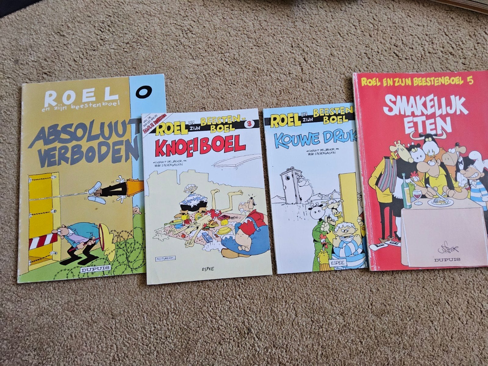 Roel en zijn Beestenboel - Complete serie (5 stripboeken), Meerdere stripboeken, Ophalen of Verzenden, Gelezen, Gerrit de Jager en Wim Stevenhagen