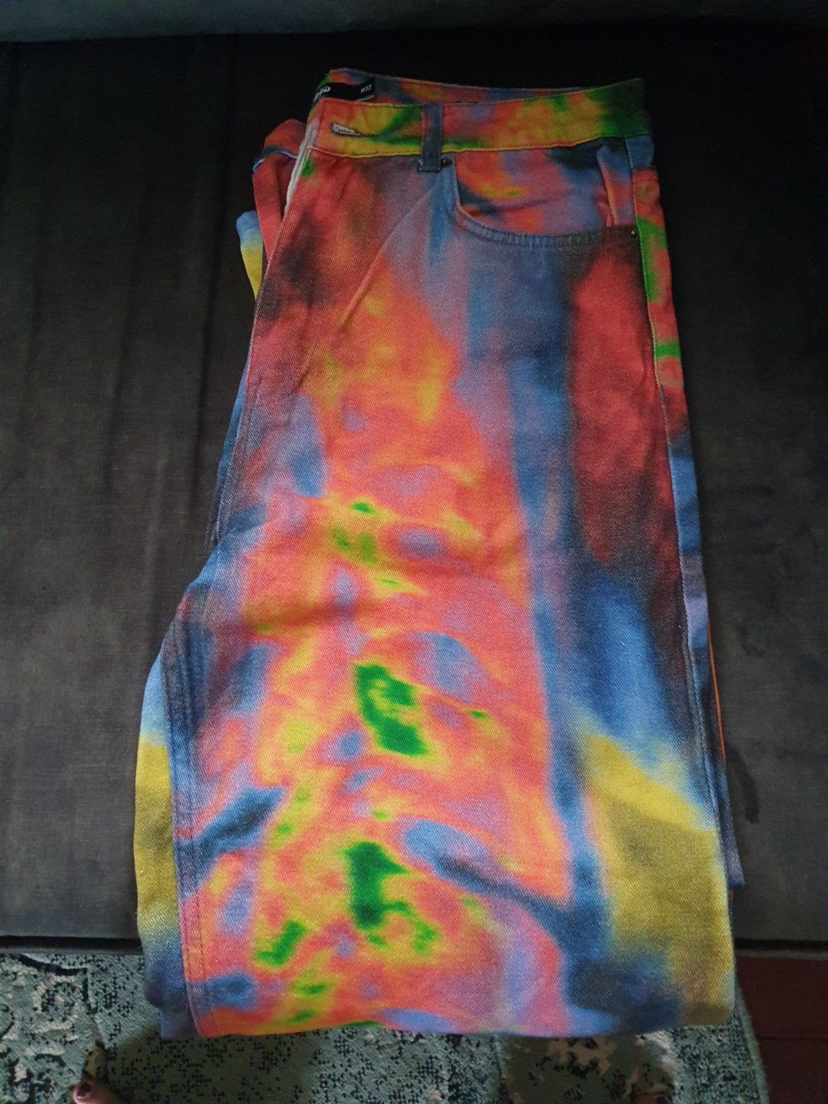 Jaded London Jeans met Warmtebeeldprint - Relaxed Fit W32, Ophalen, Zo goed als nieuw, Overige kleuren