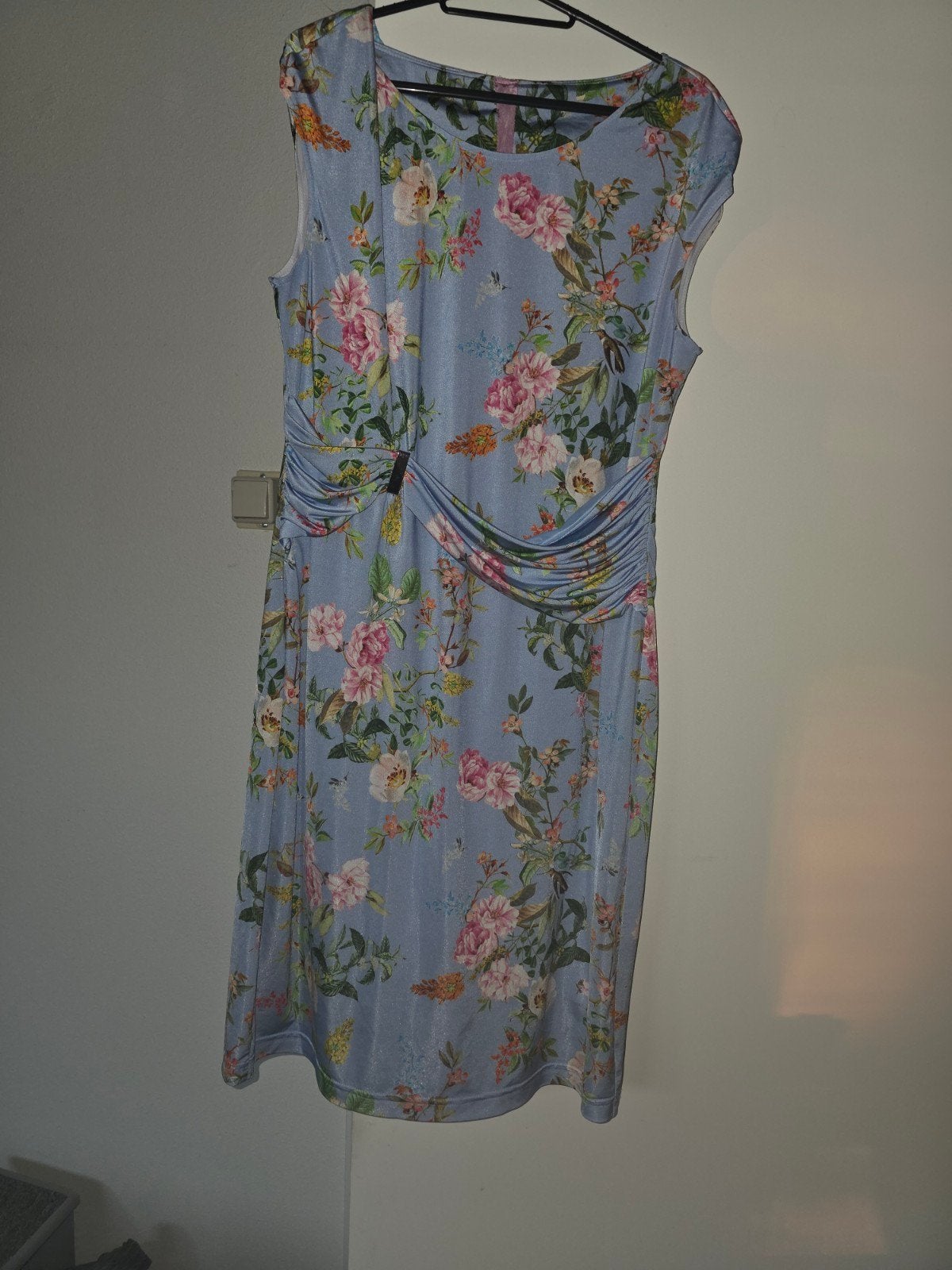 Apanage bloemenjurk maat 42/44 (L), Blauw, Maat 42/44 (L), Ophalen of Verzenden, Zo goed als nieuw