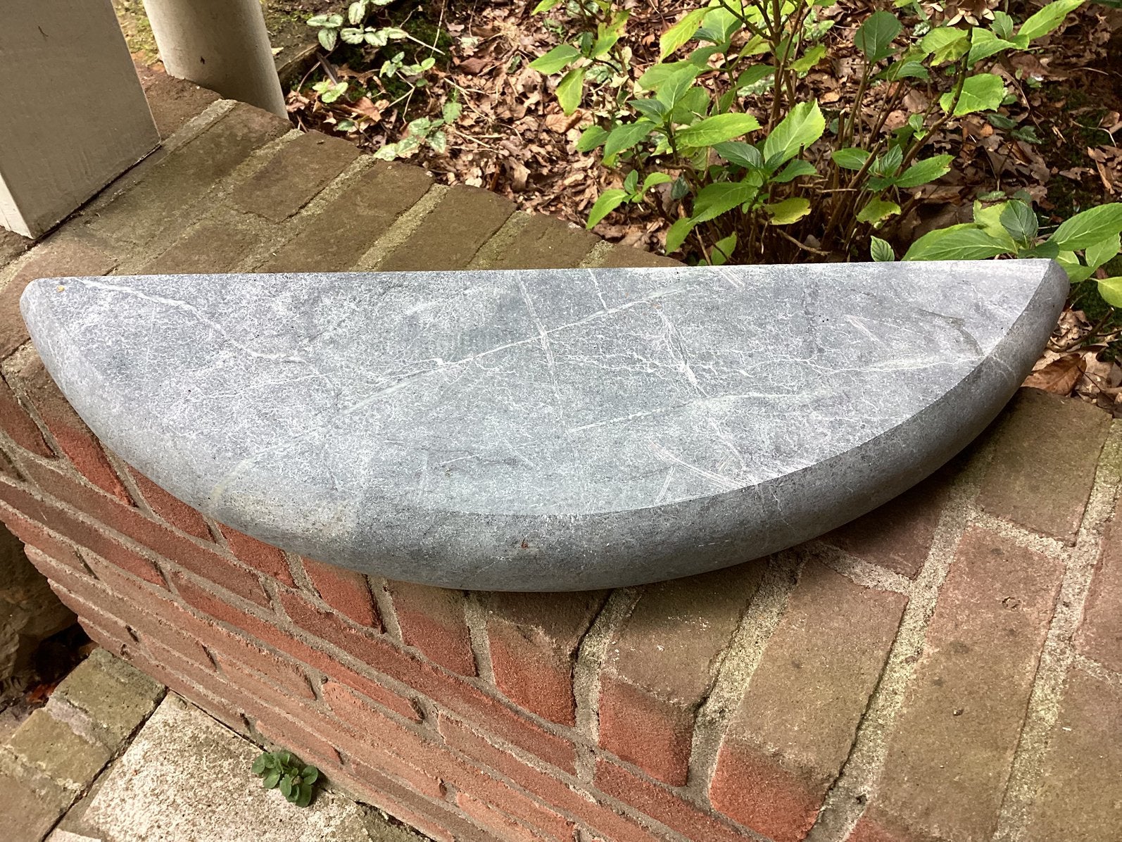 Mooie plaat speksteen, Overige onderwerpen, 20 - 50 cm, Steen of Keramiek, Meerkleurig