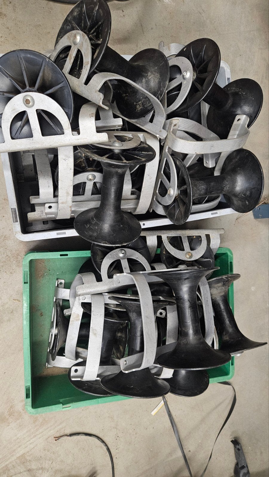 Mosterdpotten, kabelrollen, kabelgeleider, Ophalen, Kabel of Snoer