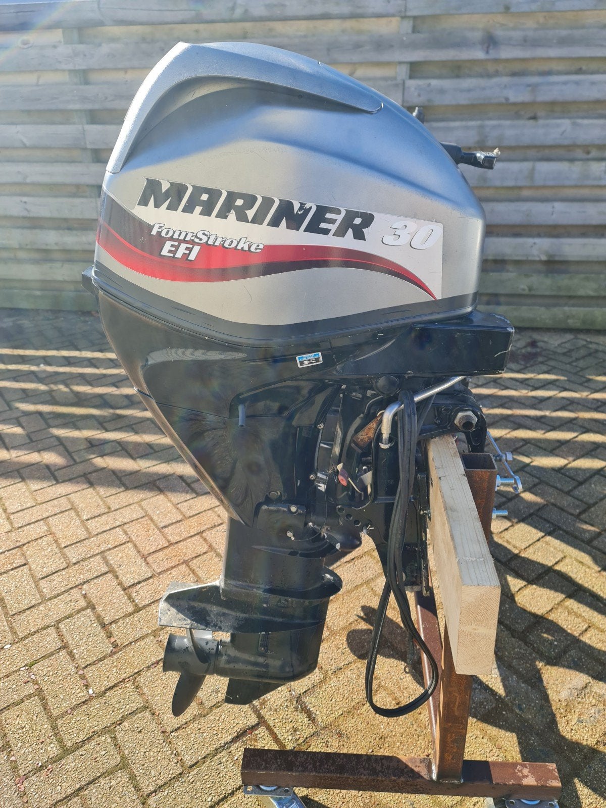 Mariner 30pk EFI Buitenboordmotor met gaslift, 2006, Ophalen, Gebruikt, Benzine, 30 pk of meer