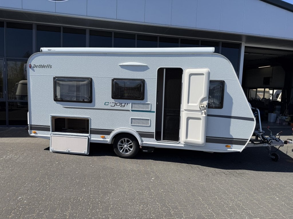 Dethleffs C'Joy 460 LE 2 Aparte bedden 200cm 900KG leeg !!, Lengtebed, Bedrijf, Treinzit, Schokbreker
