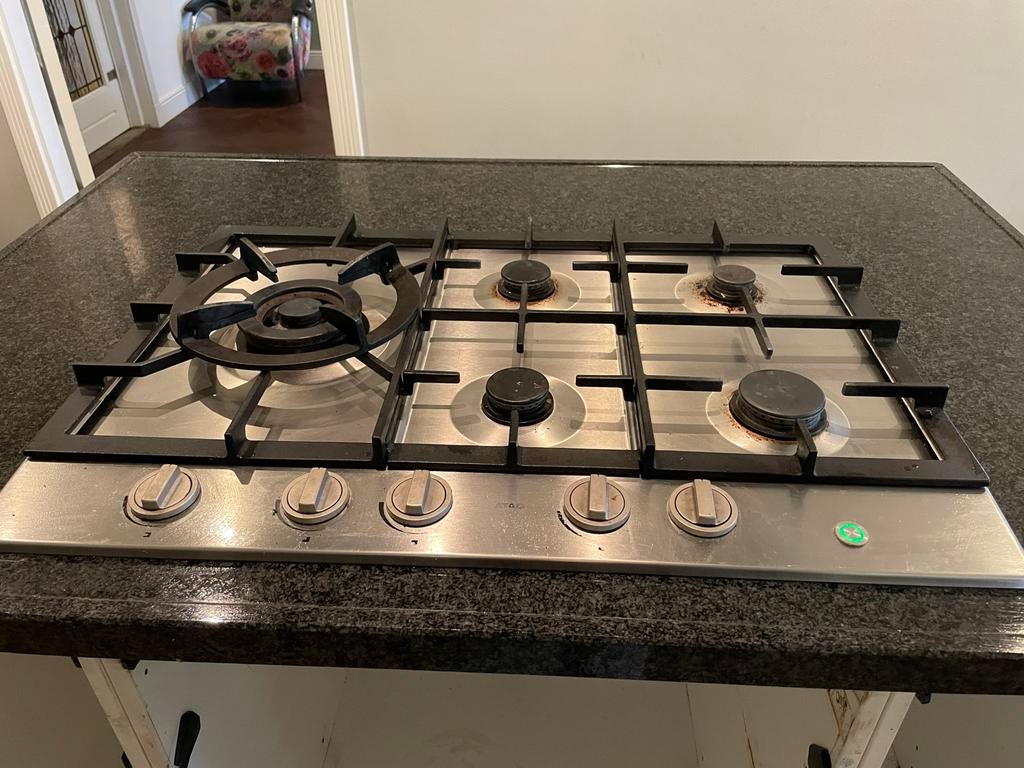 ATAG Inbouw Gasfornuis met 5 Kookzones, Witgoed en Apparatuur, Fornuizen, Ophalen, Gebruikt, Minder dan 85 cm, 60 cm of meer