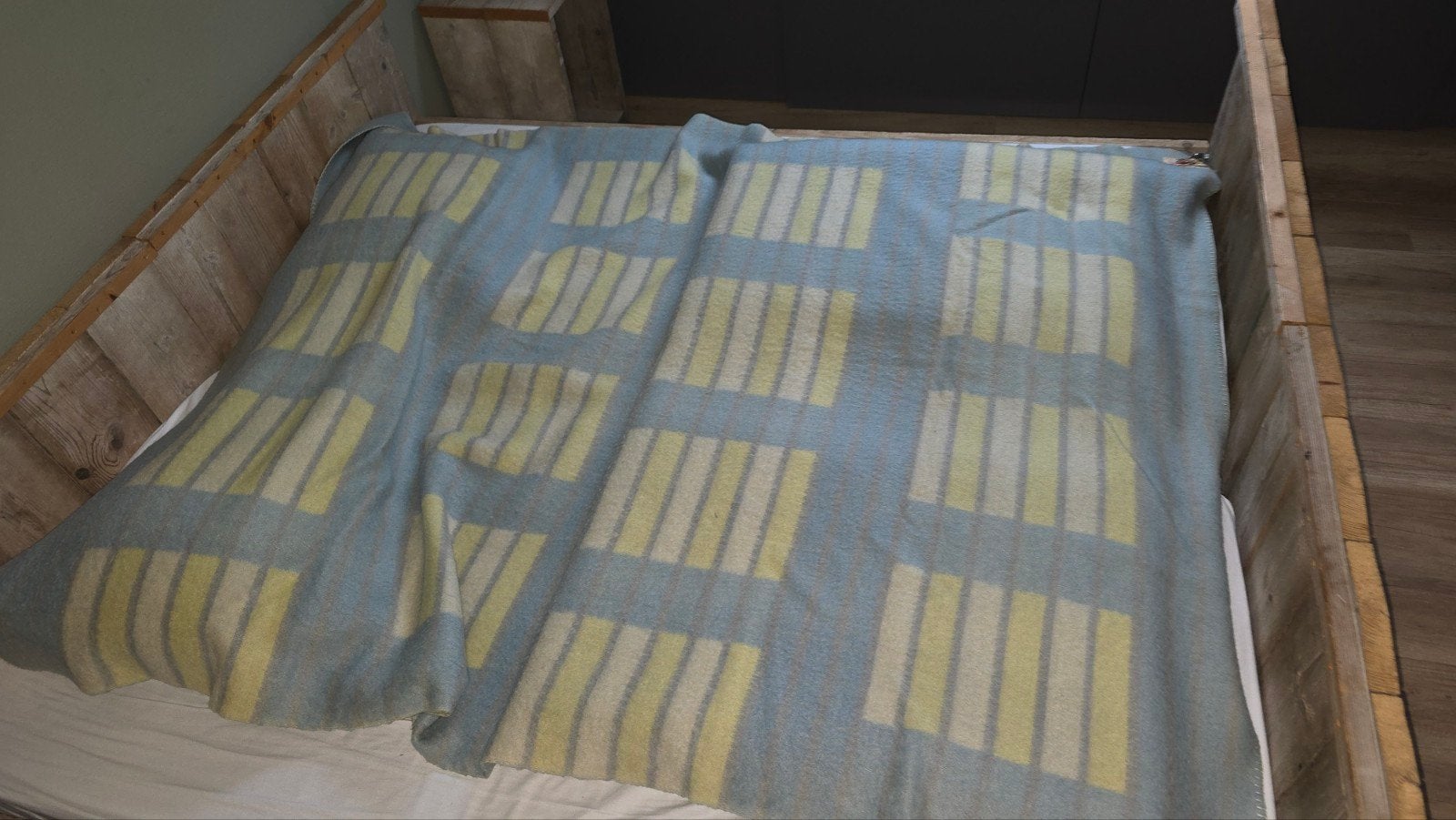Wollen deken, Ophalen, Overige materialen, Gebruikt, Blauw