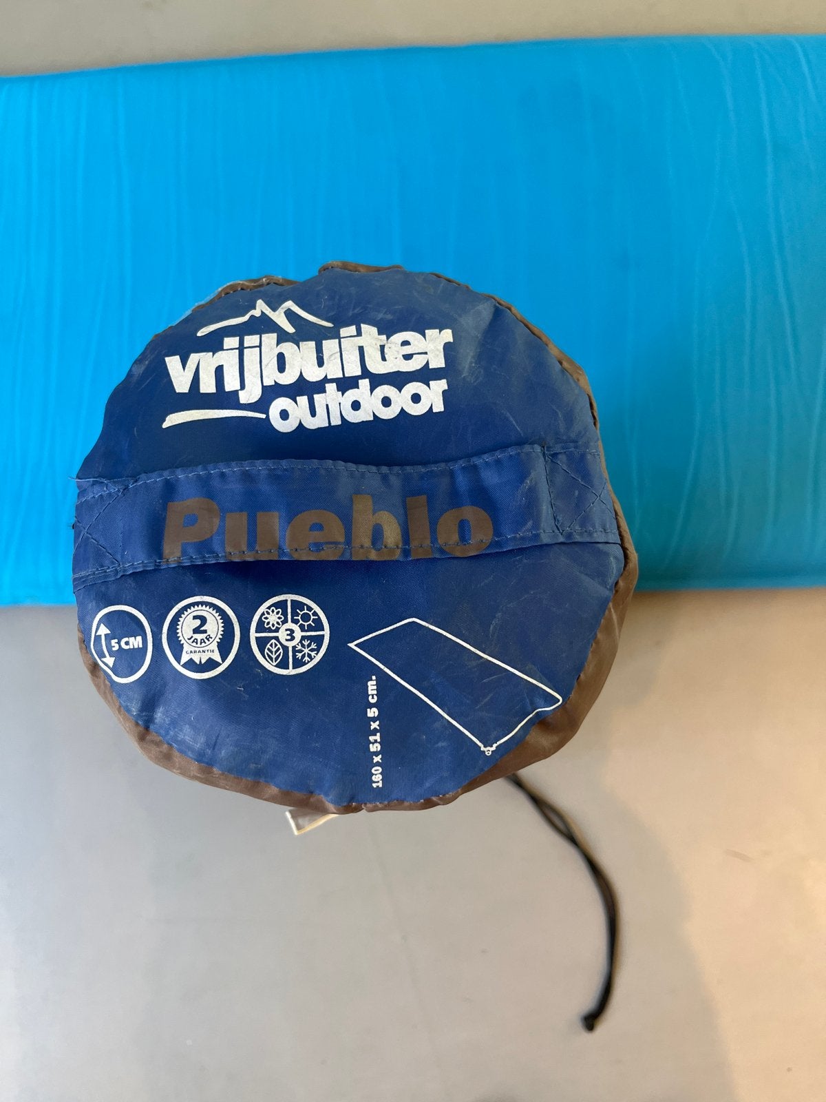 Vrijbuiter Outdoor Pueblo zelfopblaasbaar slaapmatje kind, Caravans en Kamperen, Slaapmatten, Ophalen, Gebruikt, 1-persoons
